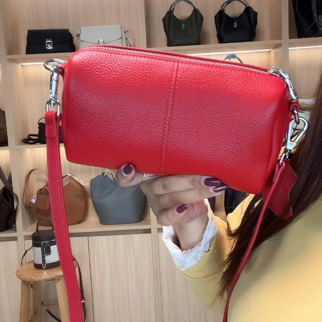 水牛皮（革）牛皮包包时尚不退不换