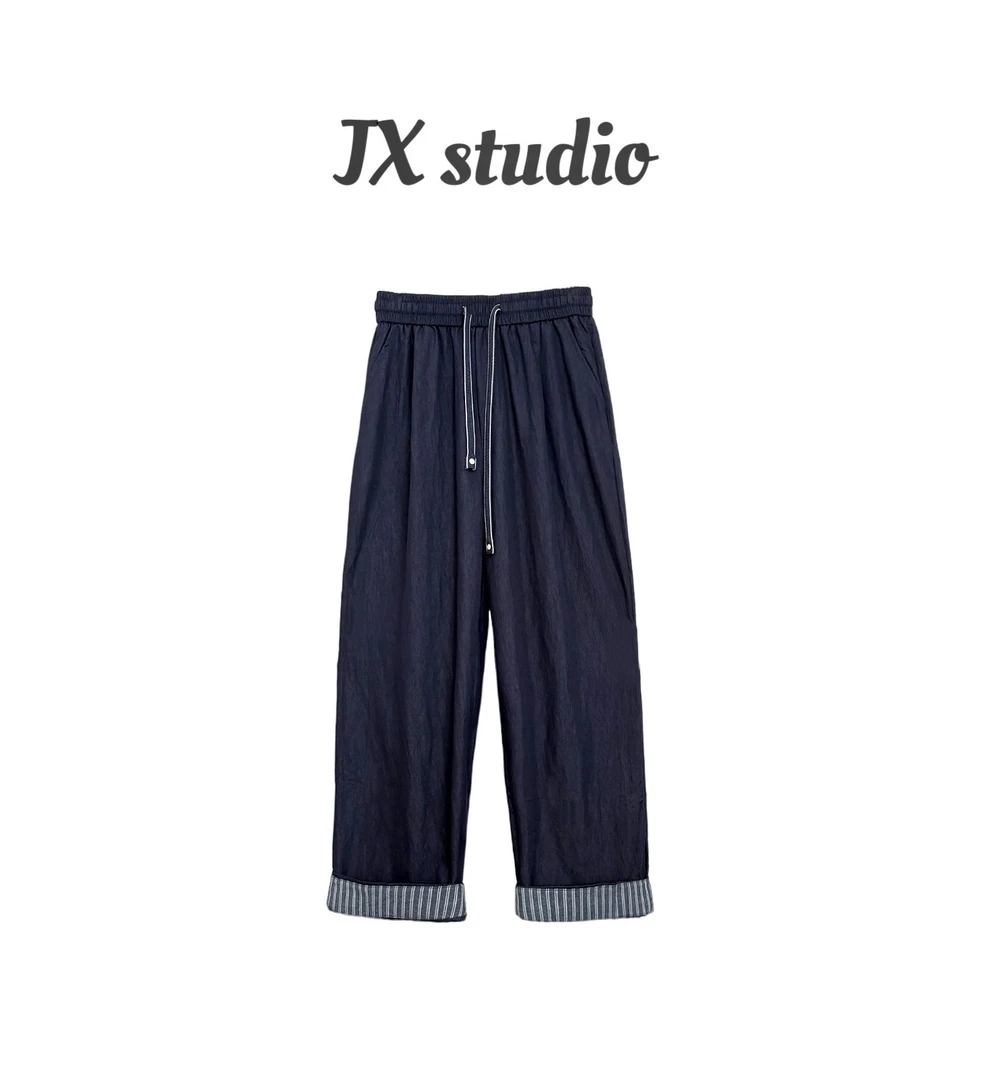 静贤【慵懒格调】夏季新款韩版百搭纯色休闲裤