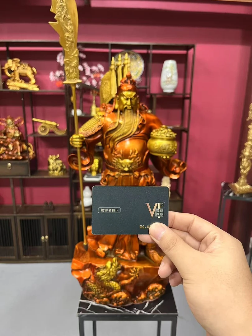 关圣帝君二爷75公分摆件名额 卡(绯 现 货）到 货 为 卡 片