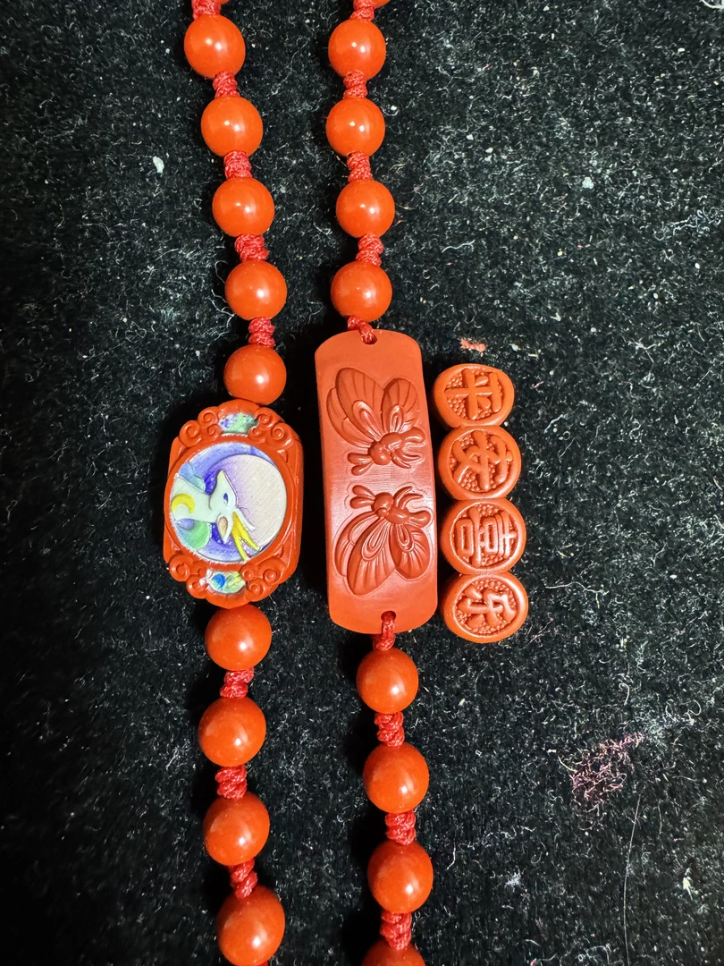 含辰砂工艺品天然辰砂朱砂红砂手链