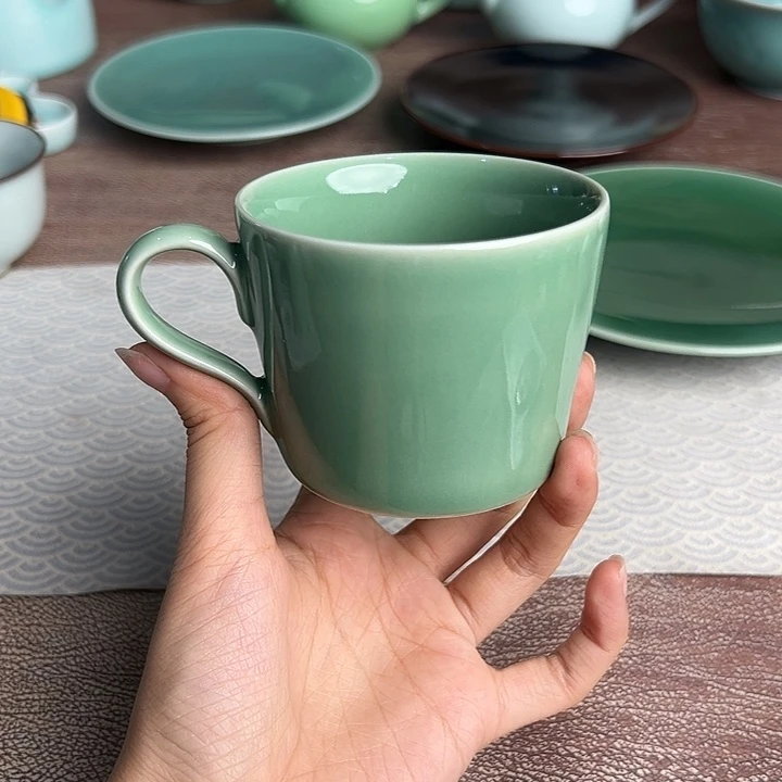 龙泉云间青瓷小米茶器