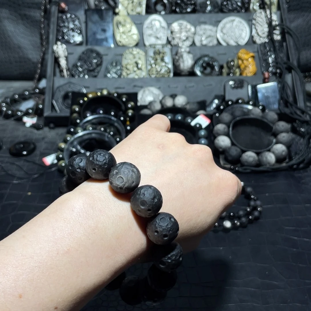 黑曜岩珠宝奇石未镶嵌財*爷
