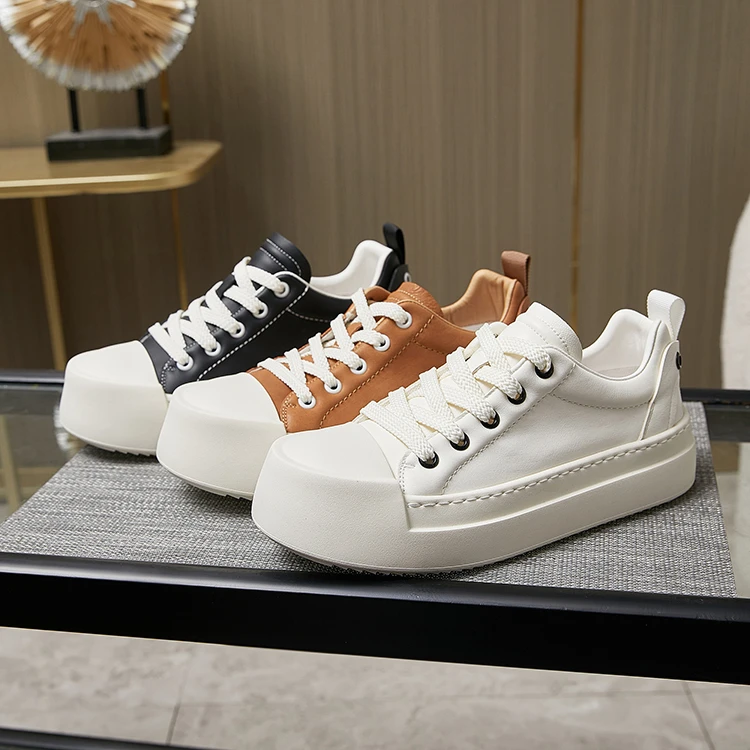 ABNS轻奢男鞋新款百搭休闲鞋增高板鞋男款干净感痞帅男鞋