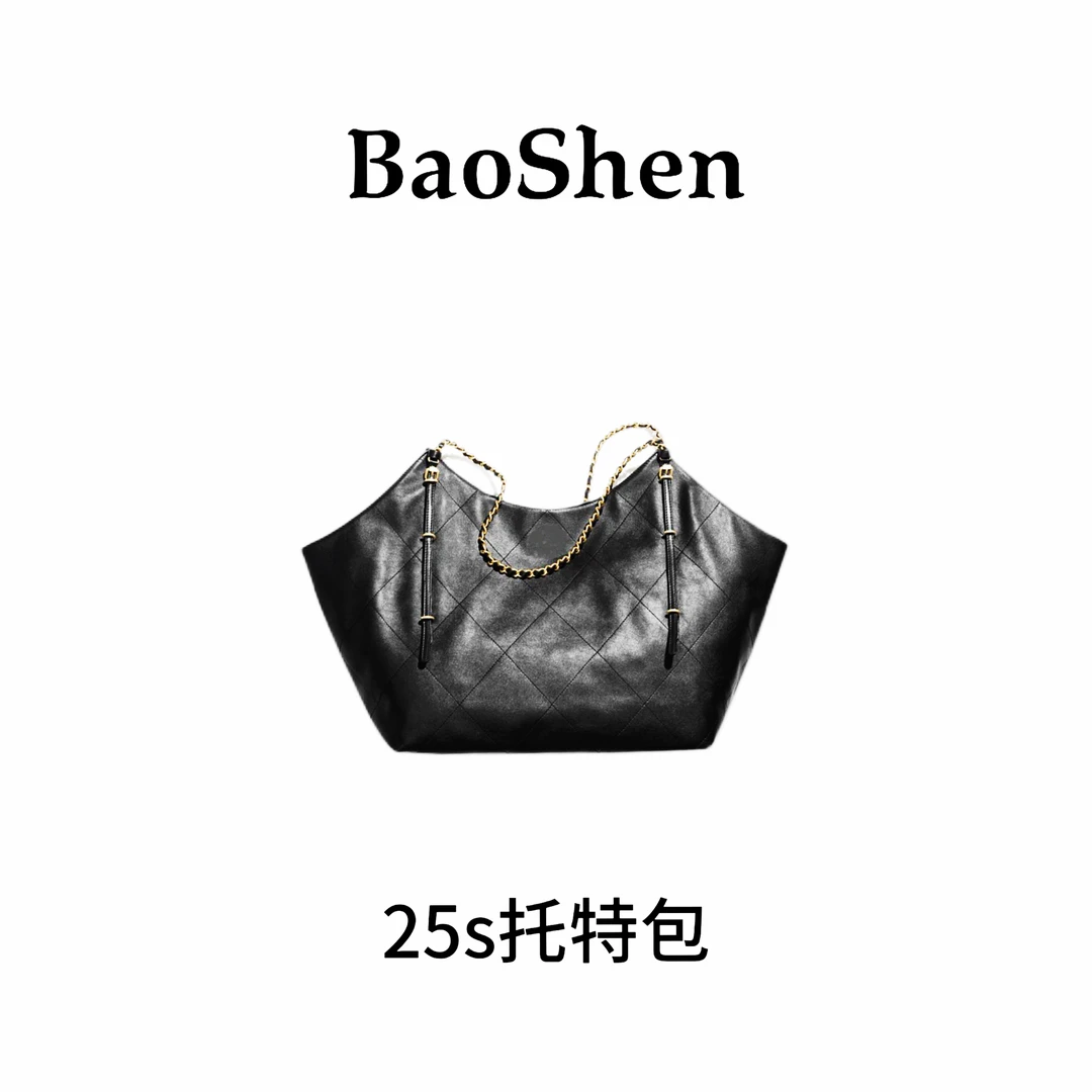 【E307】黑色托特包-新款大容量女包多功能斜挎包百搭单肩包