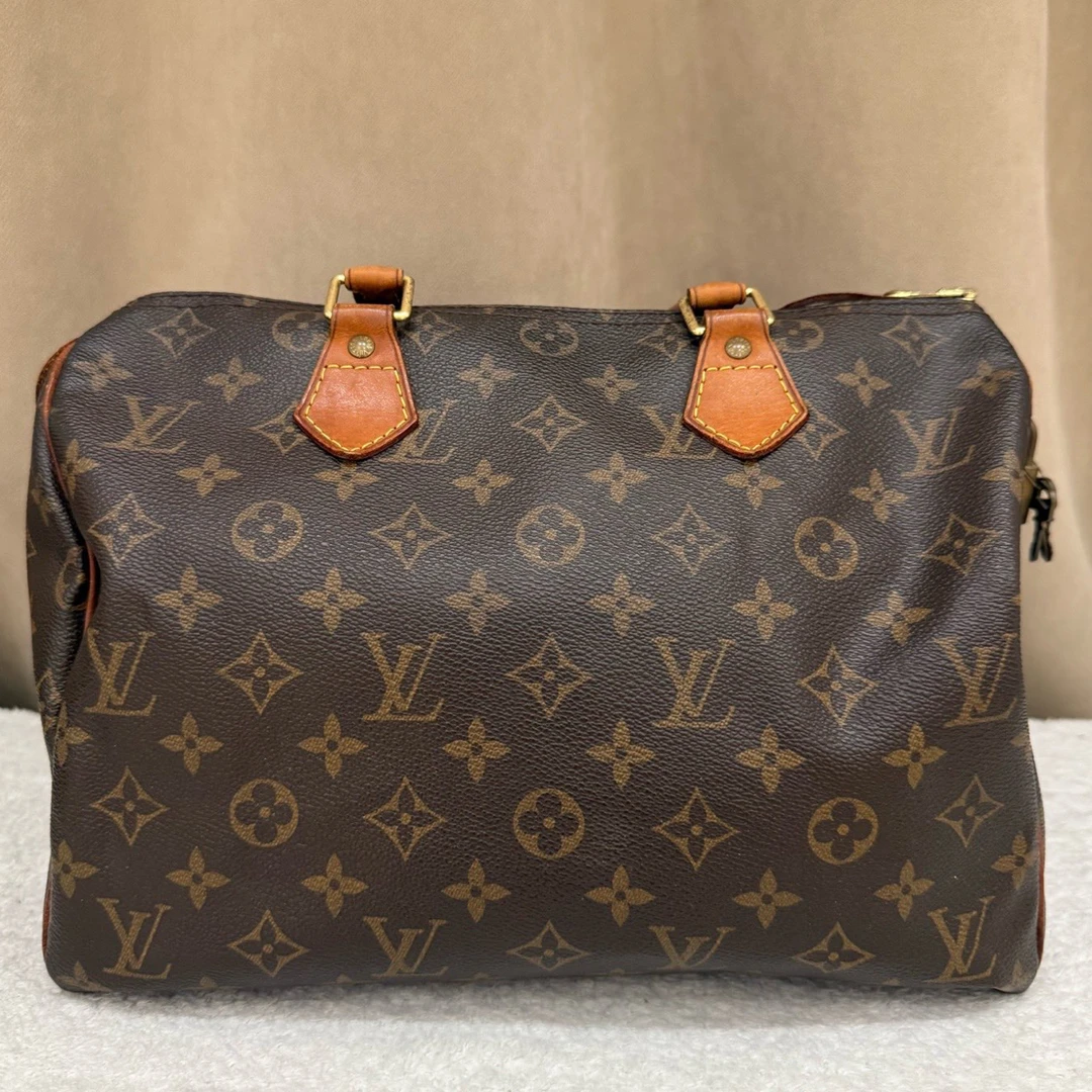 90新 LouisVuitton/路易威登 老花speedy30 专为旅行者设计的包款