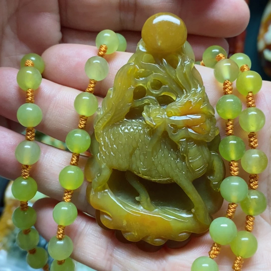 岫玉吊坠(赠链)未镶嵌用****4