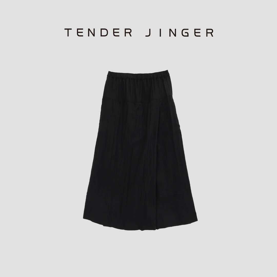 Tender Jinger【疯狂星期三】前后立体搭片垂感裙裤T52YGG30501
