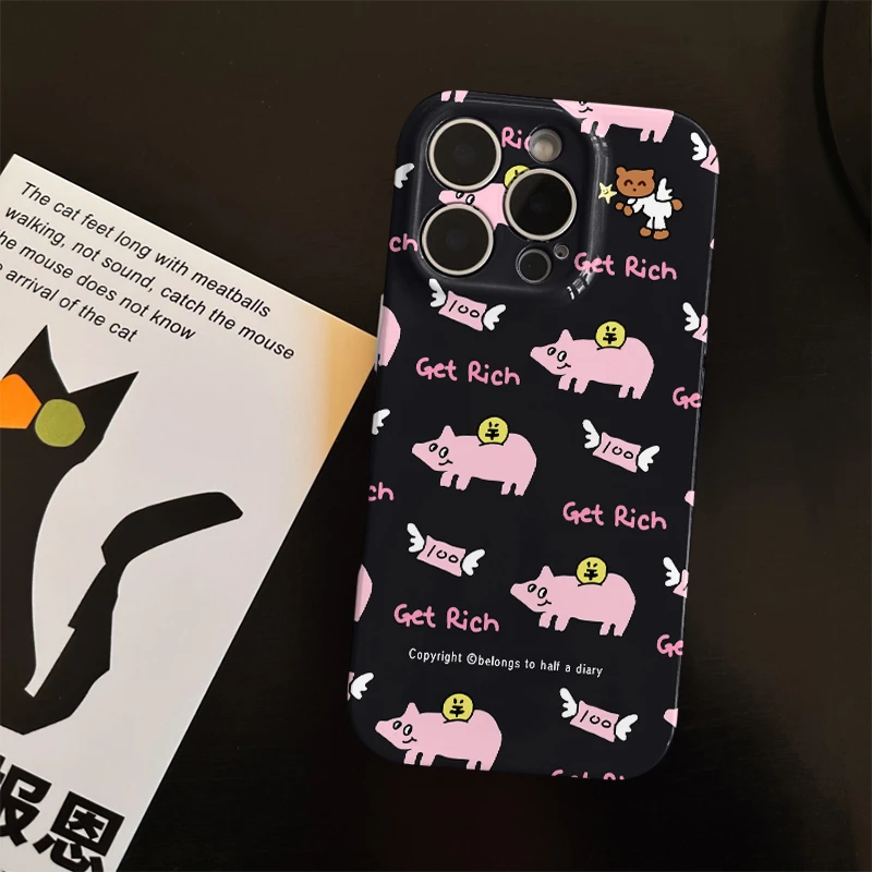 金币猪猪菲林软壳适用苹果17promax手机壳16华为vivo小米oppo荣耀