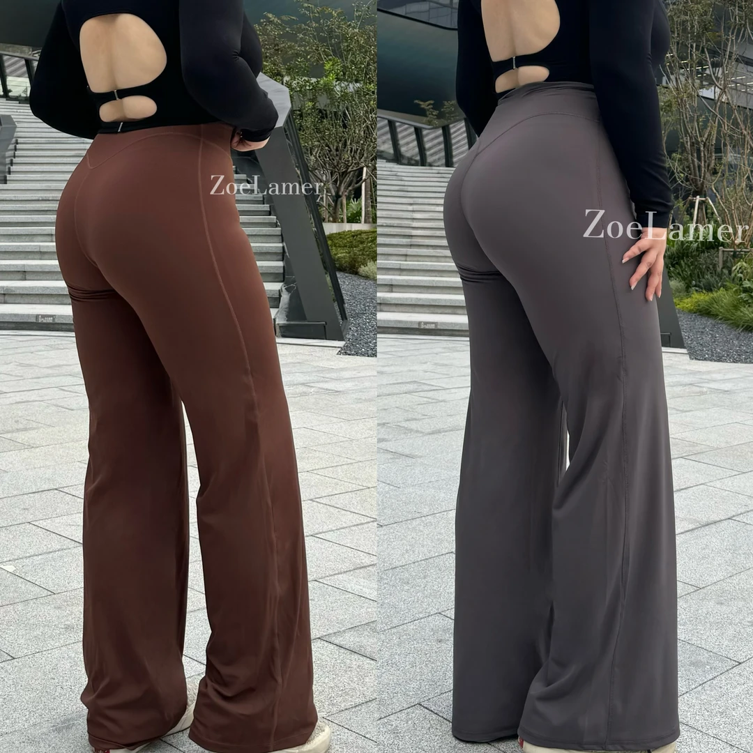 ZoeLamer运动健身直筒裤舒适显臀运动裤日常普拉提瑜伽阔腿裤