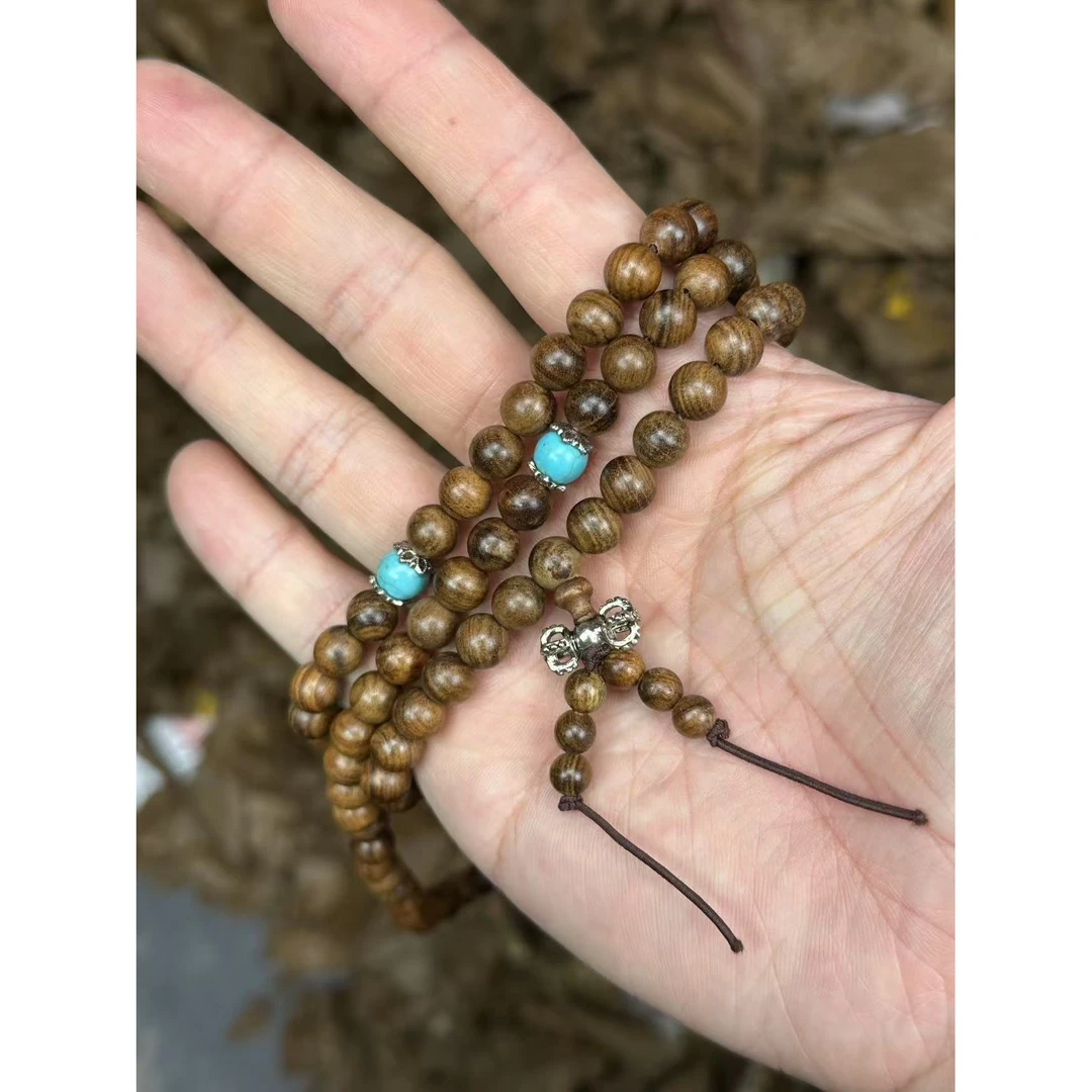 0028老料花梨108珠精品手串 （无礼盒）