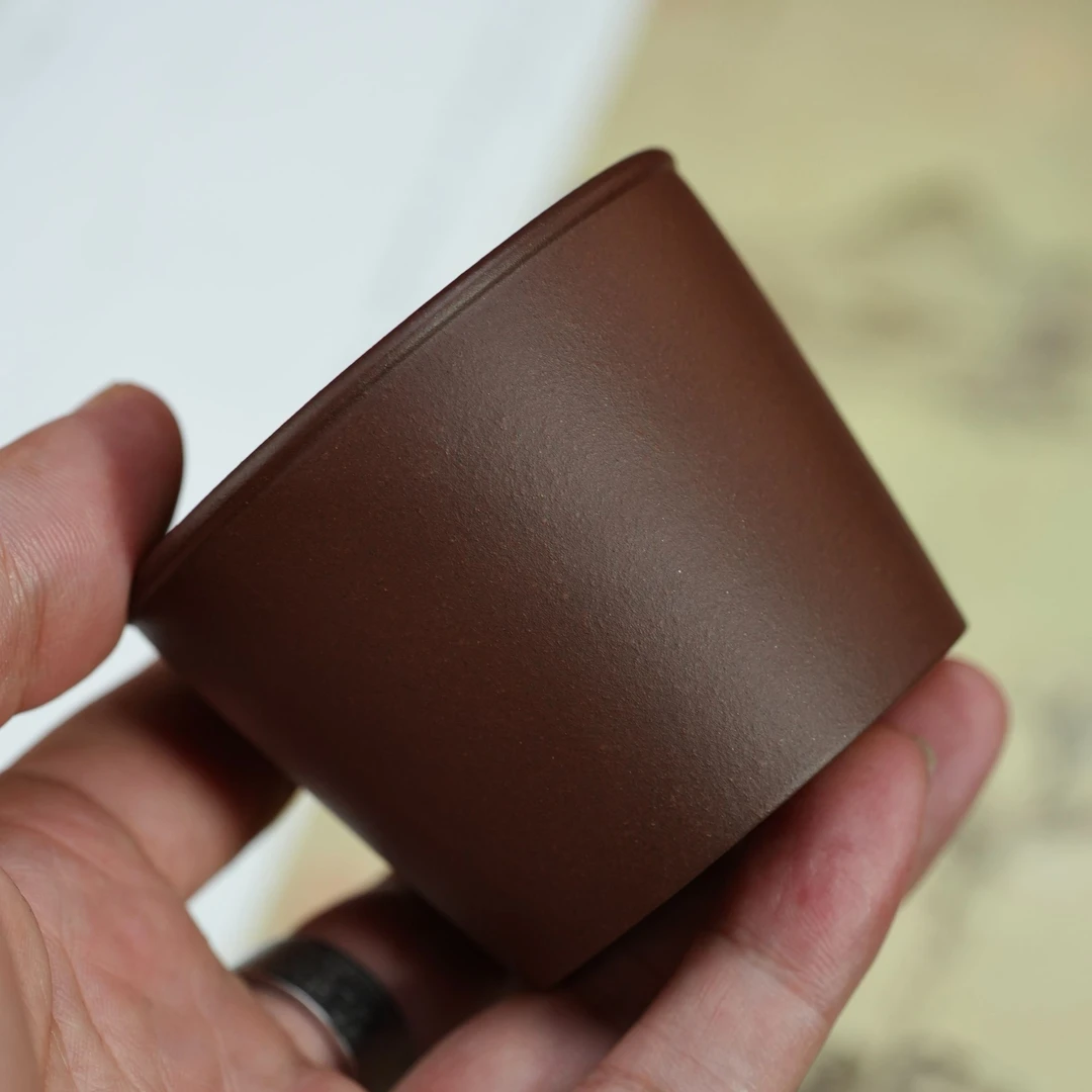 紫砂茶杯 底槽青 约100cc 主人杯家用