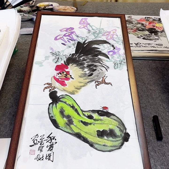 国画张圣敏先生纯手绘作品