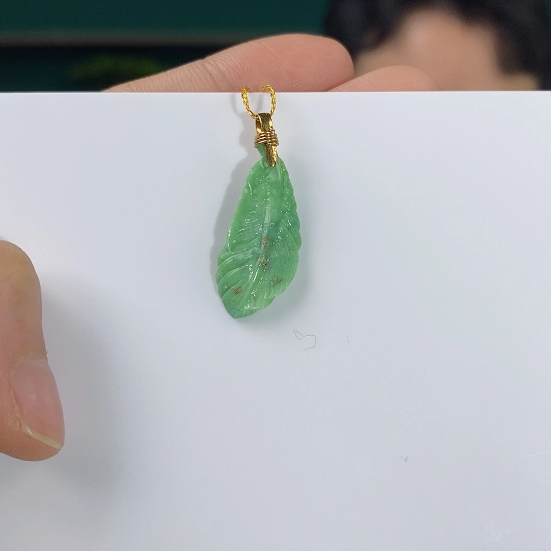 绿松石18K金镶嵌珠宝奇石