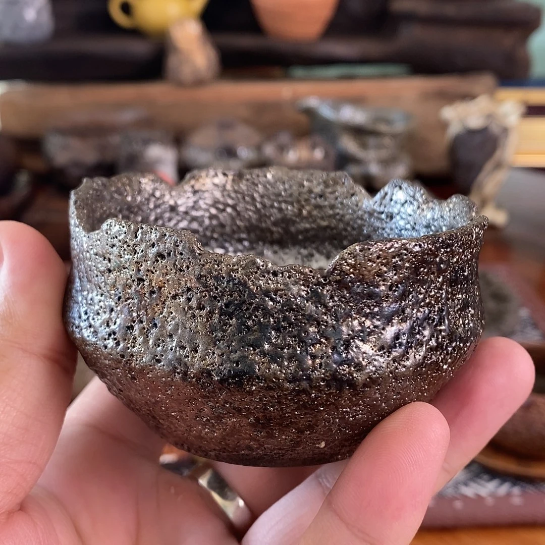 手工制作黑砂主人杯