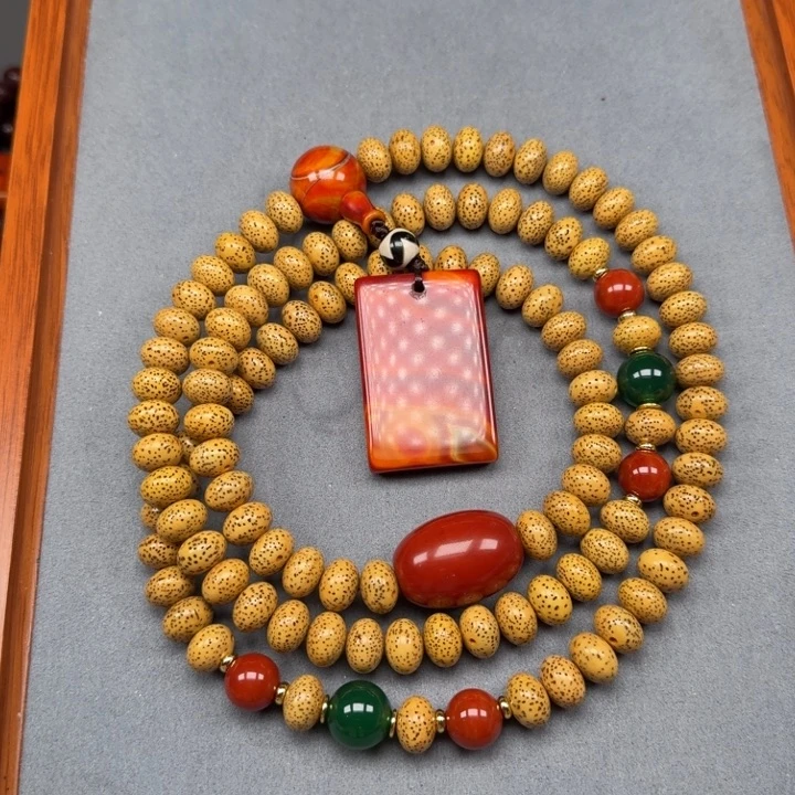 桃***子星月菩提吊坠星月