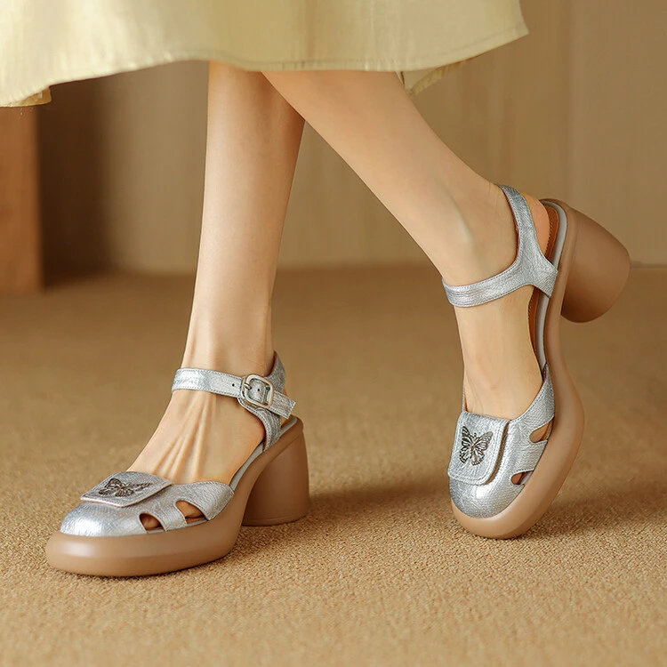 808 鞋面牛皮 内里猪皮 鞋垫牛皮 浅口单鞋