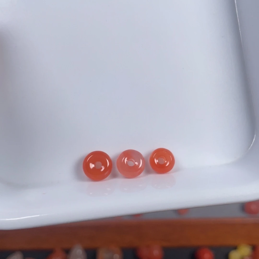 南红玛瑙隔片未镶嵌蔷*言