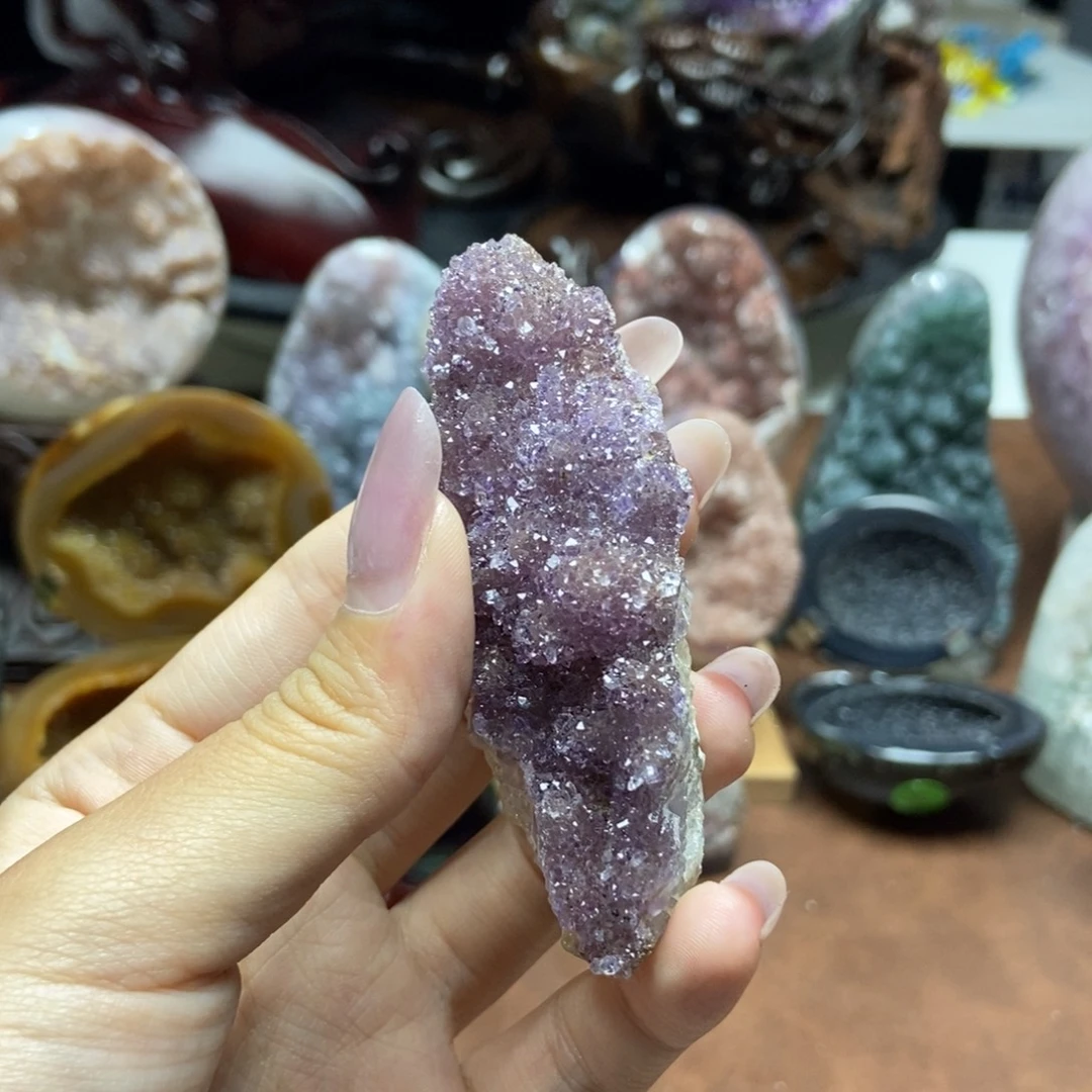 紫晶摆件未镶嵌水晶