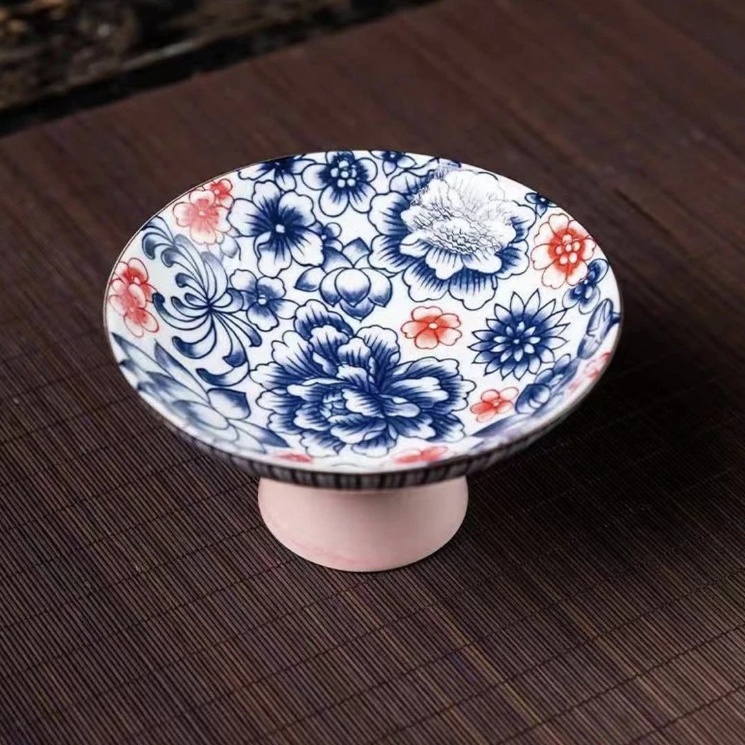 X543 陶瓷牡丹花 果盘