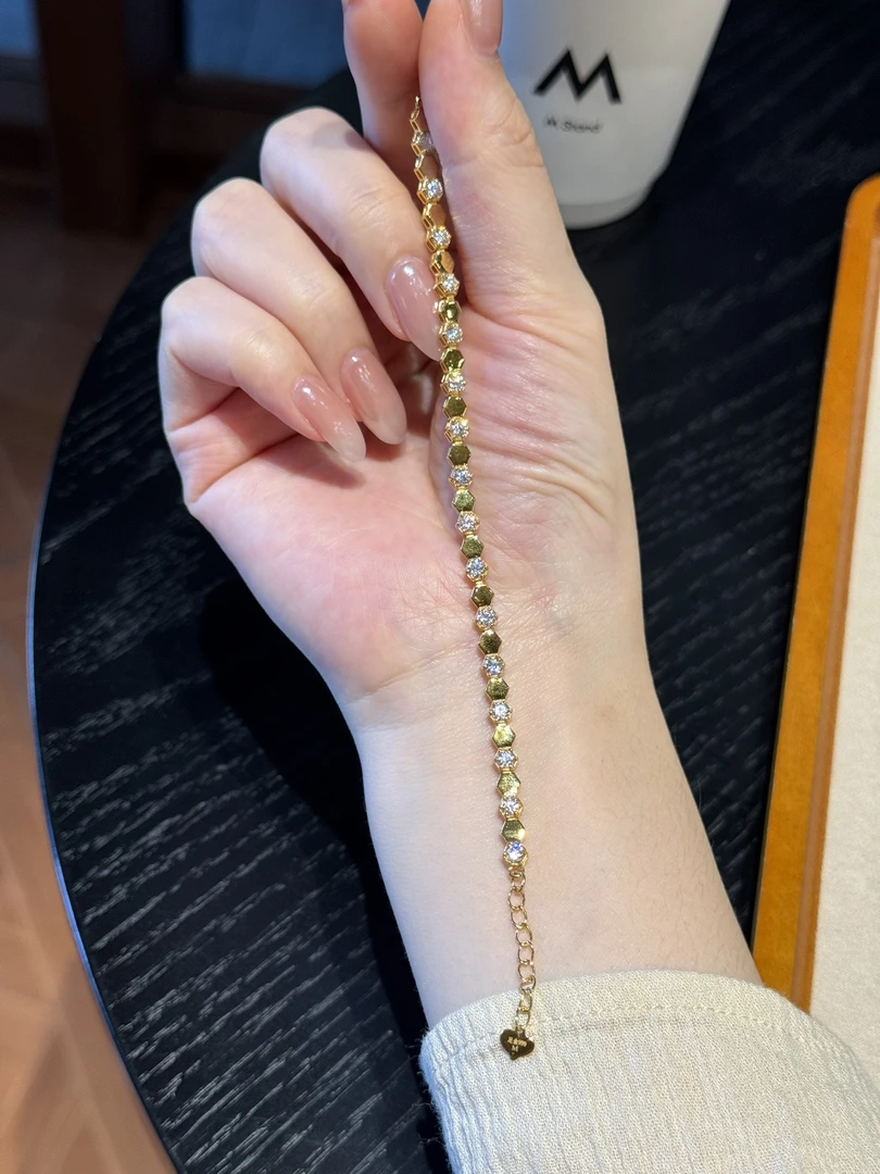 足金999 蜂巢手链