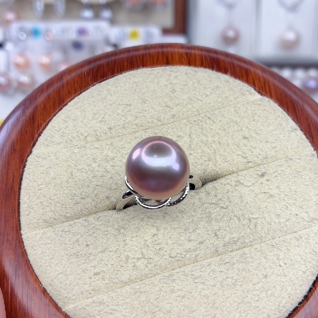 淡水珍珠合金戒指