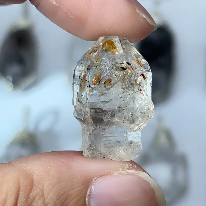 未镶嵌颈饰水晶巴基斯坦油胆闪灵钻25mm+
