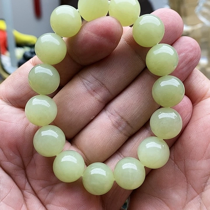 【闪购商品】未镶嵌手串和田玉14黄口