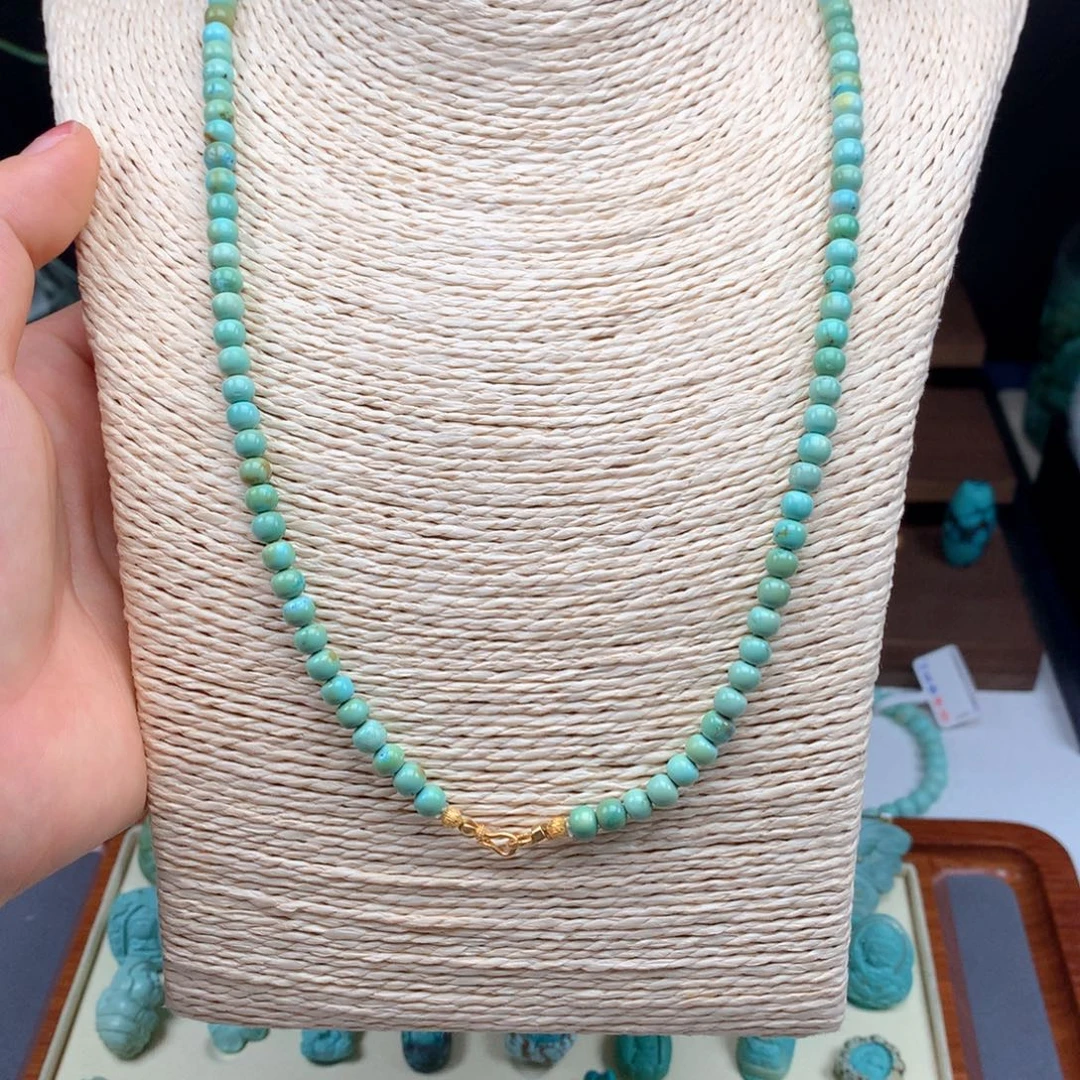 绿松石18K金镶嵌绿松石