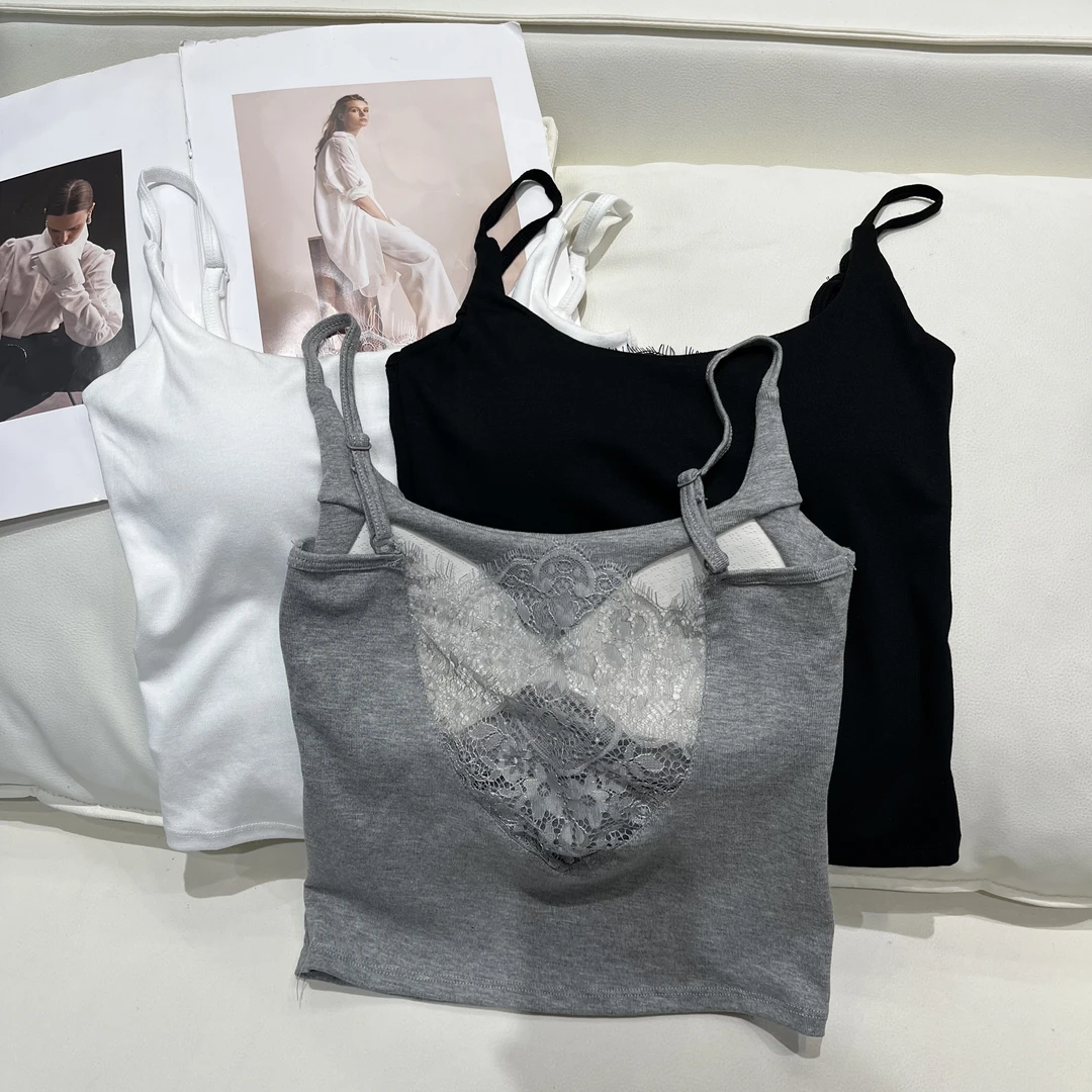 YUE 851 修身型宽松型吊带背心运动时尚内搭美背性感韩版女装