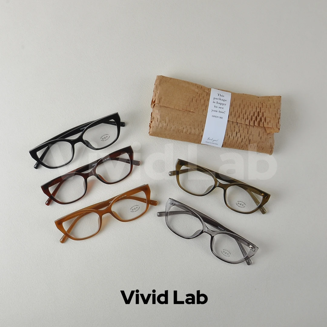 Vivid复古方框微猫眼黑框韩版ins同款素颜镜框方圆脸显脸小防蓝光