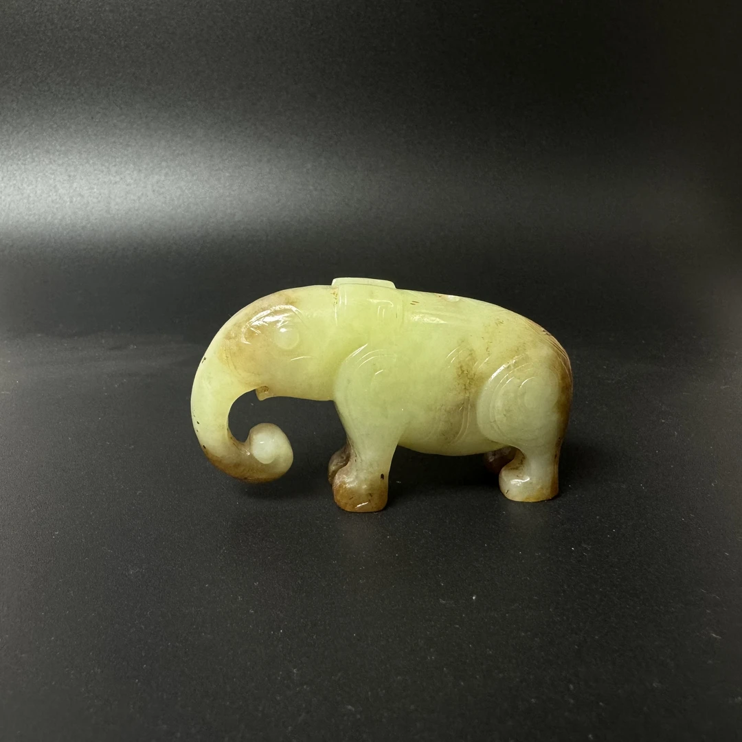 古韵汉风：圆雕大象挂件