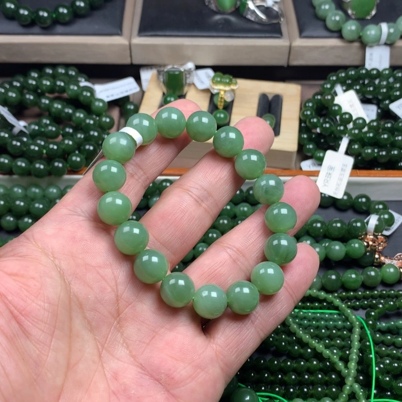 【闪购商品】和田玉（碧玉）手链未镶嵌君**兰12