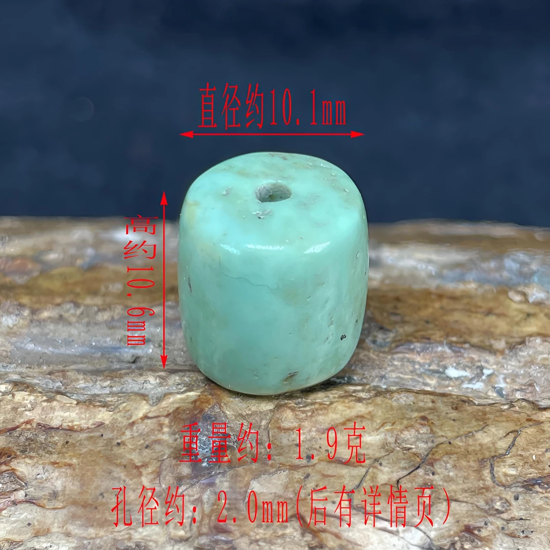 保真正品天然原矿绿松石特色菜籽黄桶珠隔珠单珠配珠直切挂饰配饰