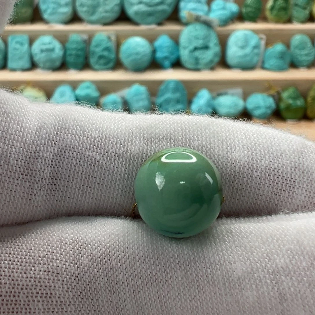 未镶嵌绿松石圆珠11mm
