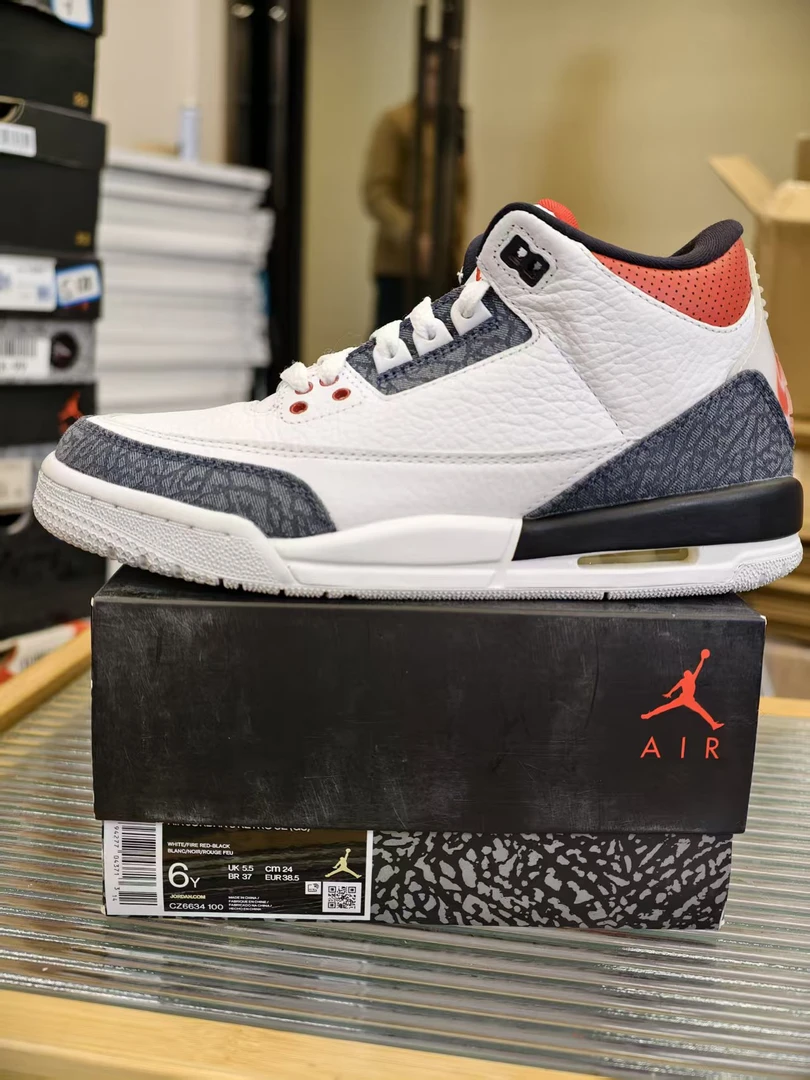 nike aj3 白蓝 全新原盒 38.5码 11月17 孙