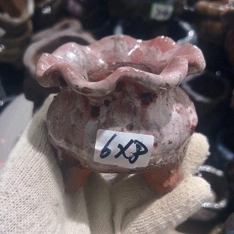 粗陶花盆手工花盆
