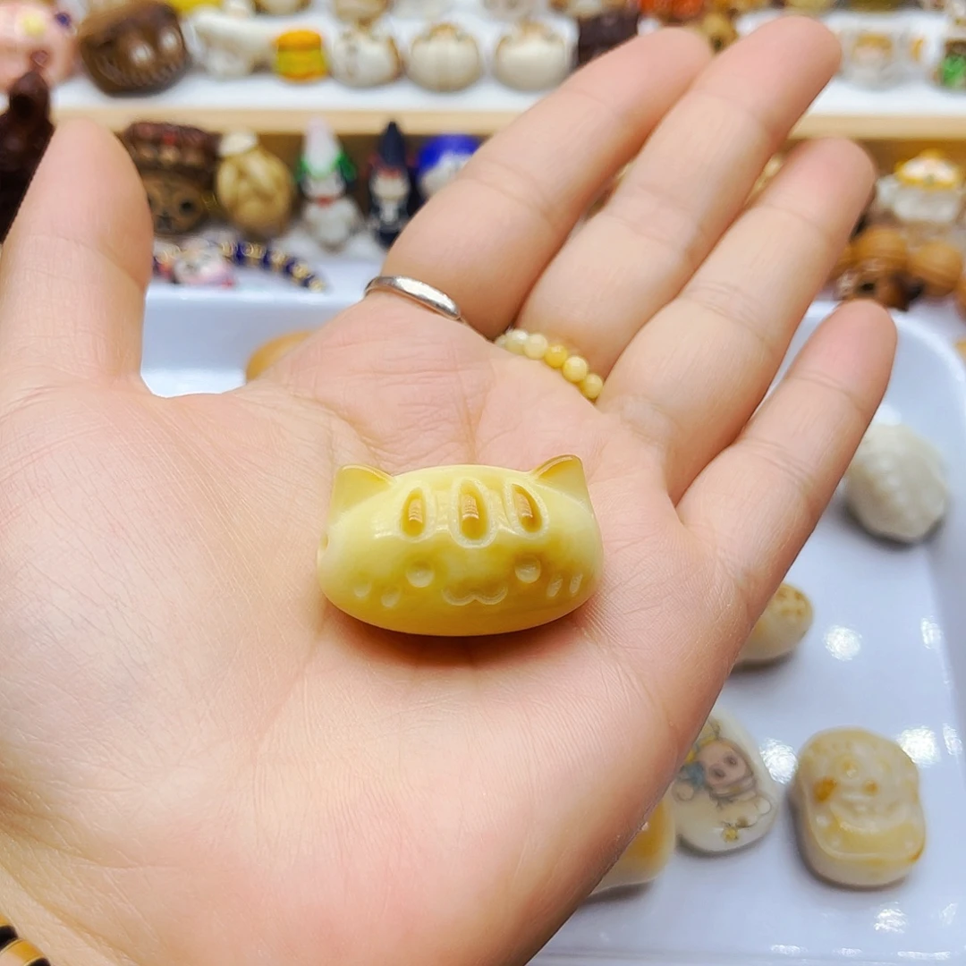 白玉菩提吊坠手工打磨配饰