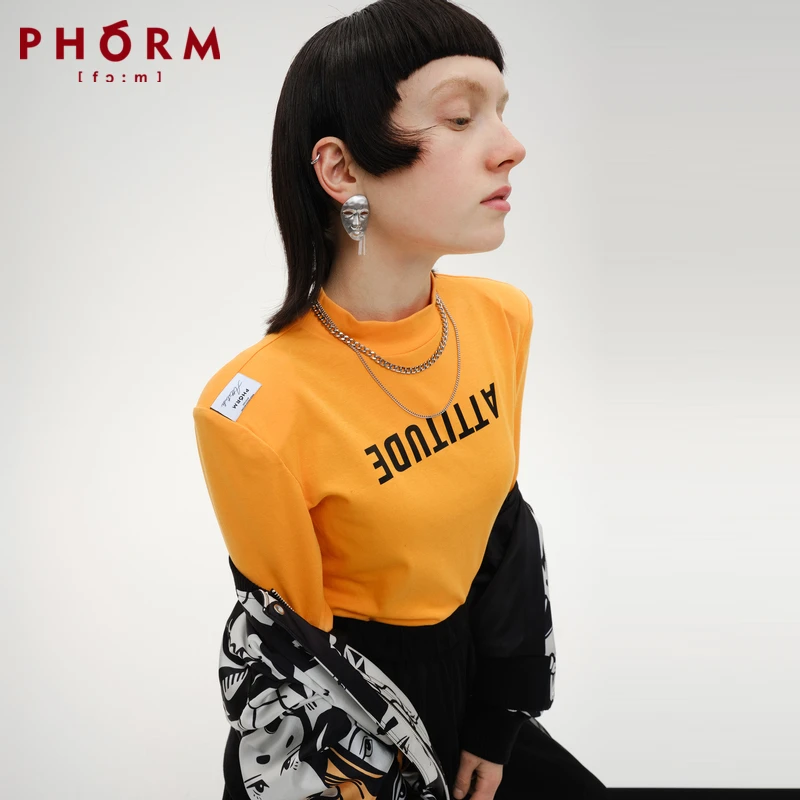 0378【金拐子专属】PHORM修身印花长袖打底衫上衣女X36821136