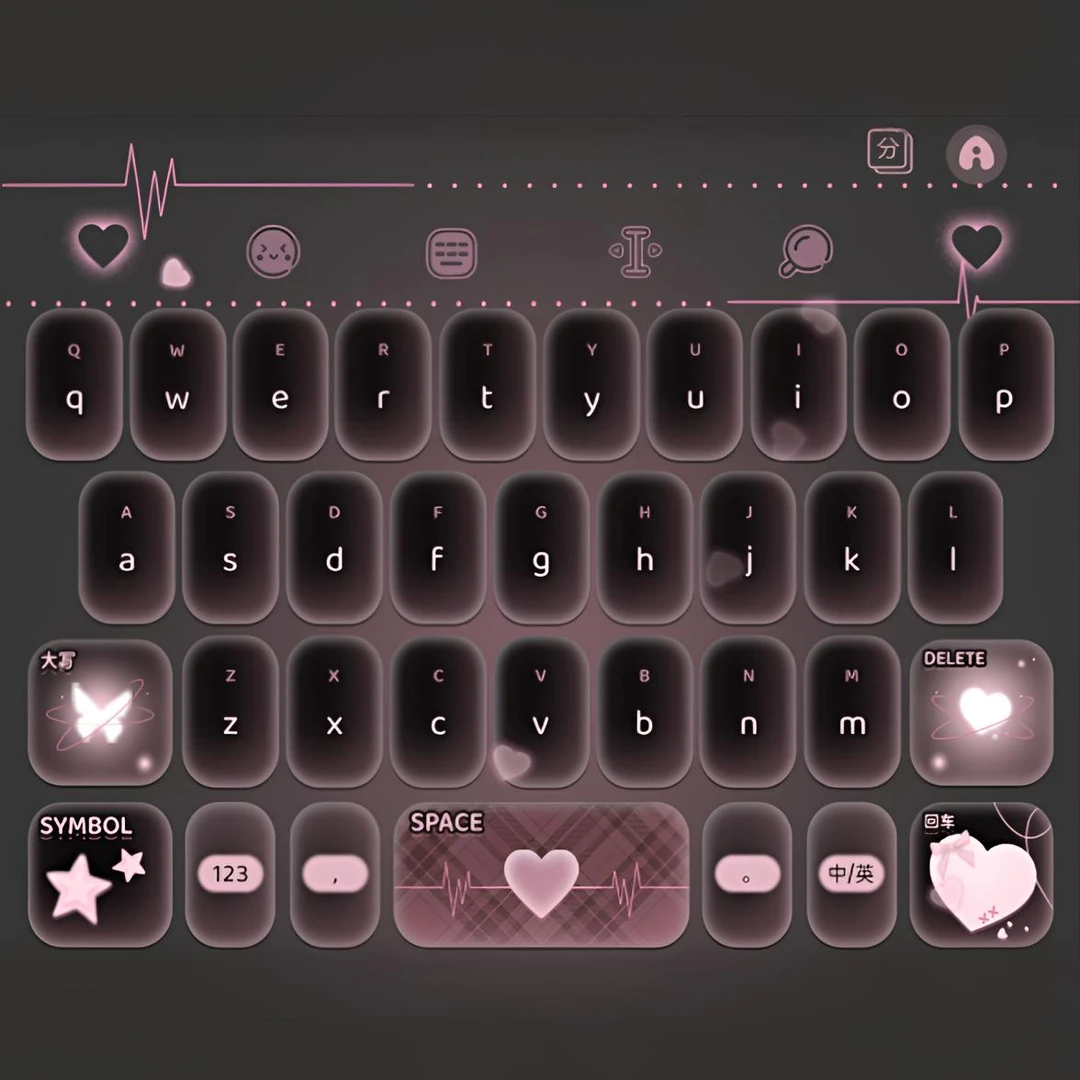 【心动代码+壁纸】百度输入法键盘苹果ios、安卓/苹果配件美化包