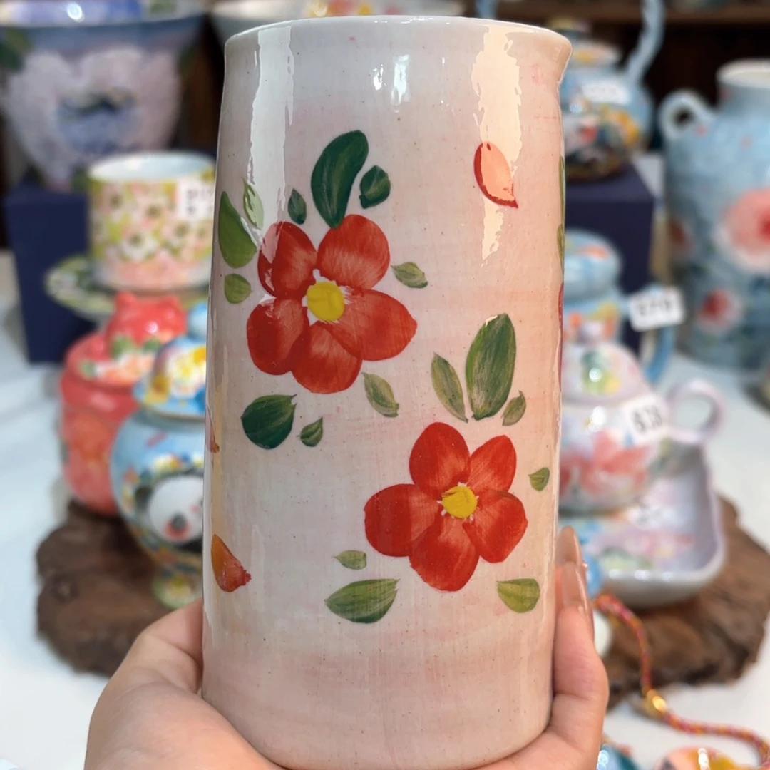 景德镇手绘高温釉下彩陶瓷茶具