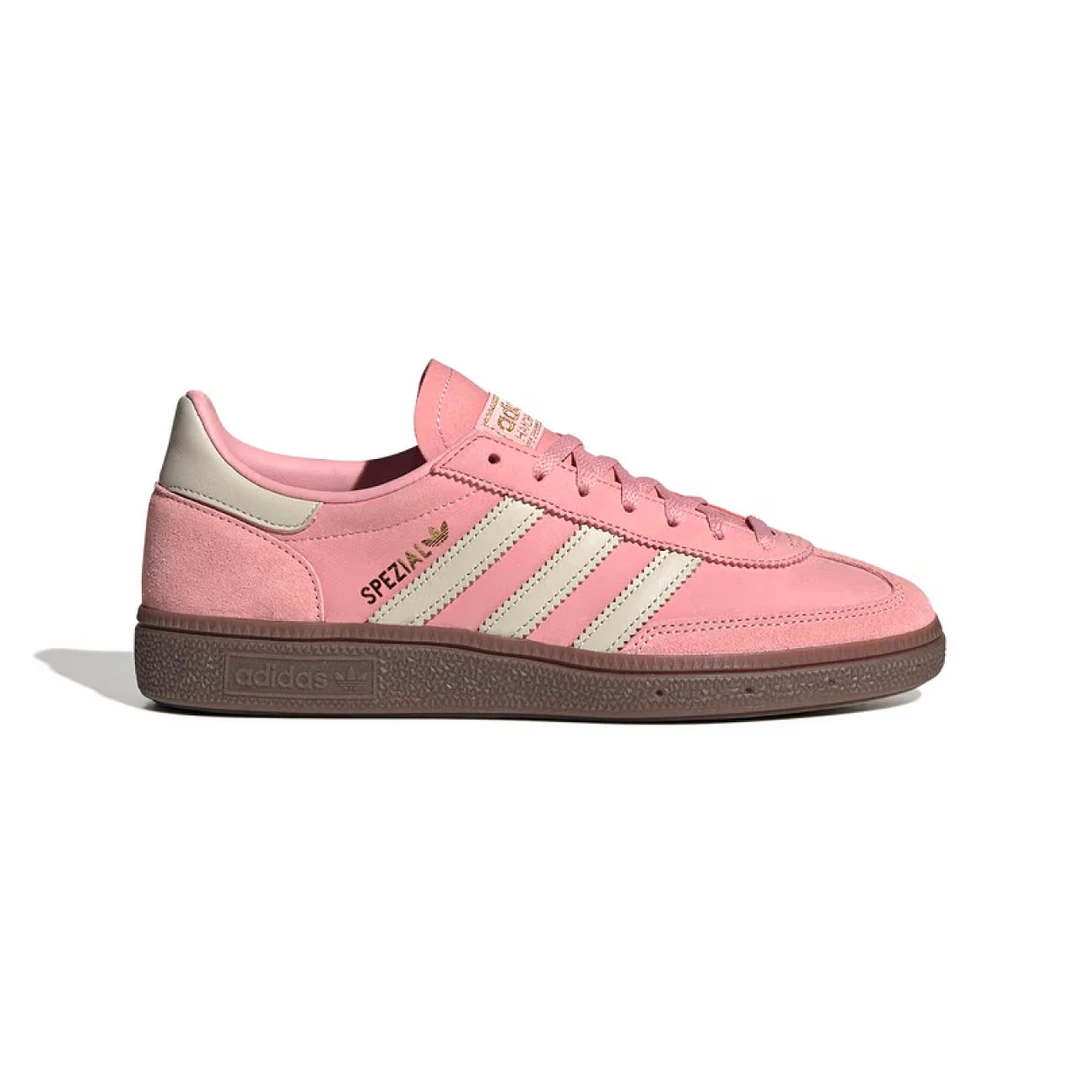 阿迪达斯/adidas三叶草女鞋2025新款运动鞋粉色德训鞋 JI2646