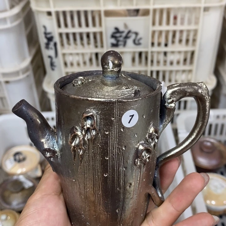 柴烧裸烧纯手工制作瑕疵瑕疵