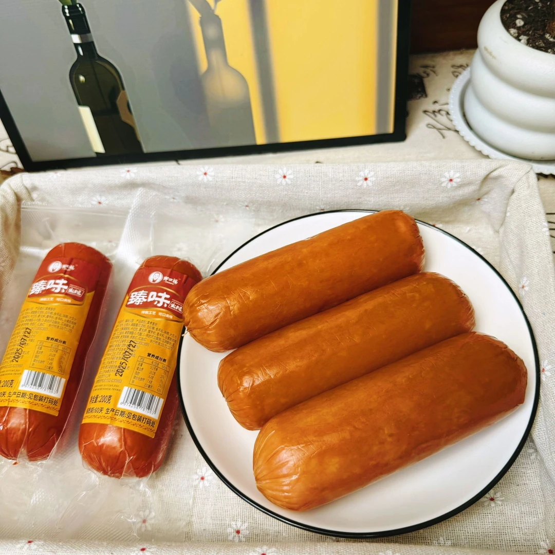 上車即口福臻味纯鸡胸肉火腿200g大肉粒满口香果木烤制开袋即食