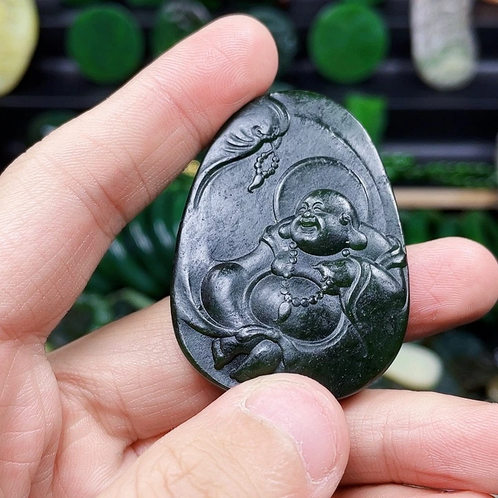 和田玉未镶嵌挂件