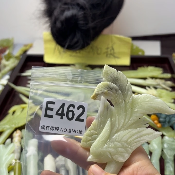 蛇纹石玉发饰合金এ****