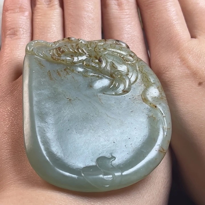 和田玉挂件未镶嵌闲**鹤