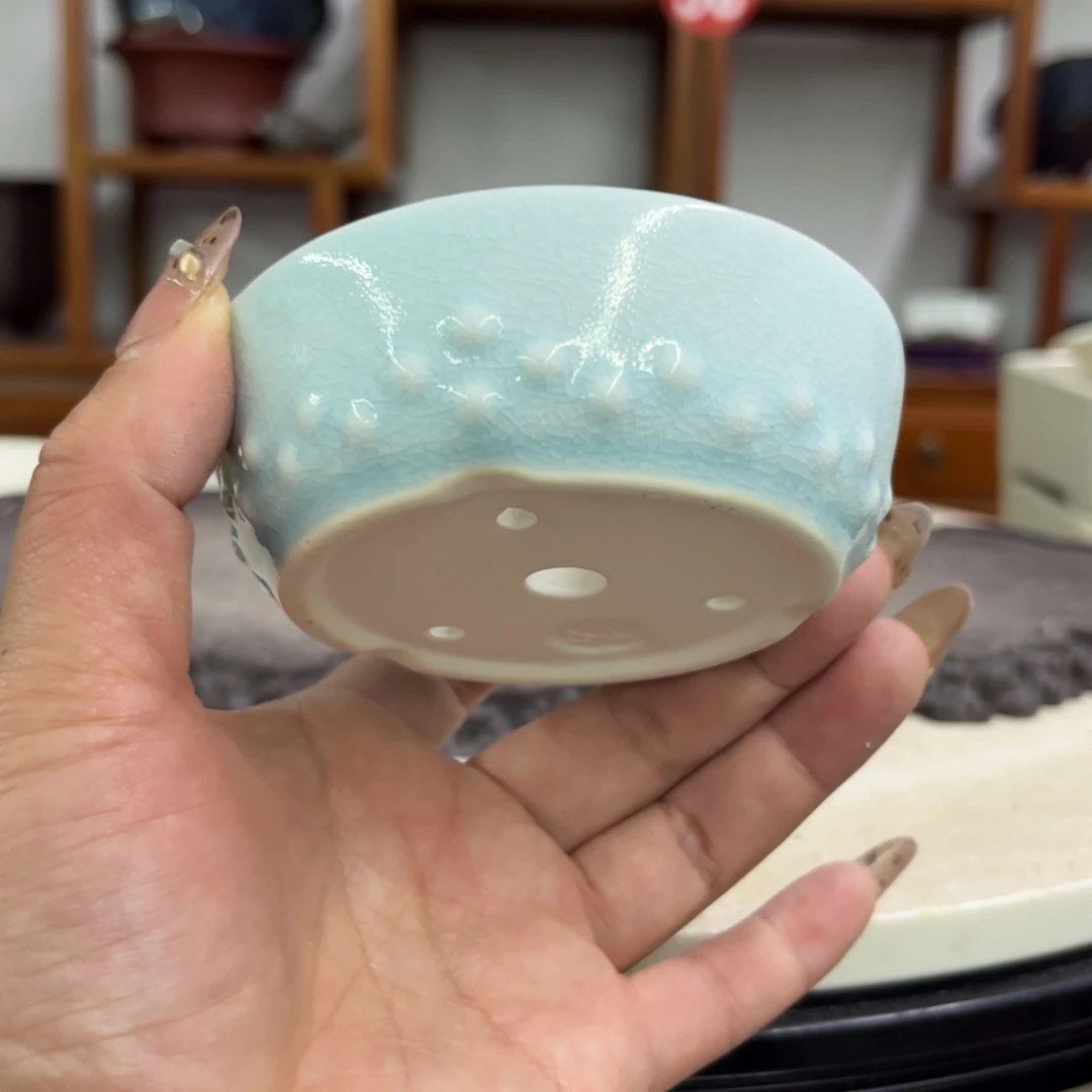 紫砂花盆瑕疵3-8。。。
