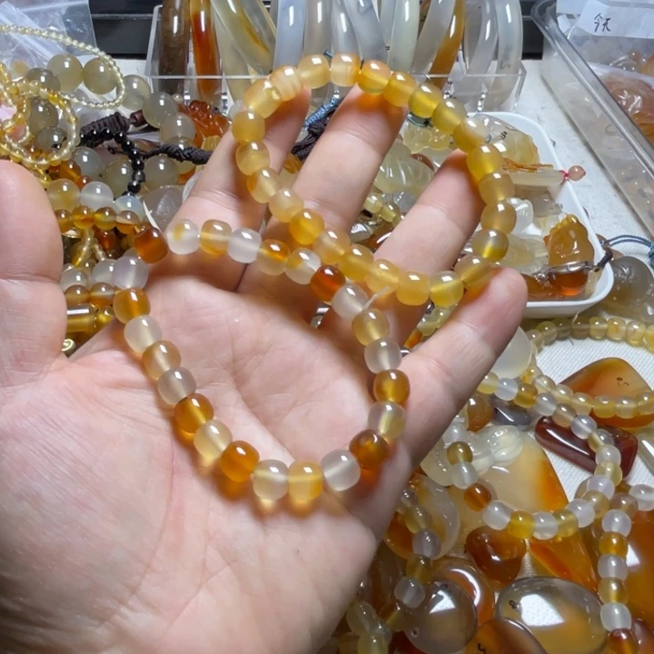 玛瑙/玉髓颈饰未镶嵌L**铭004