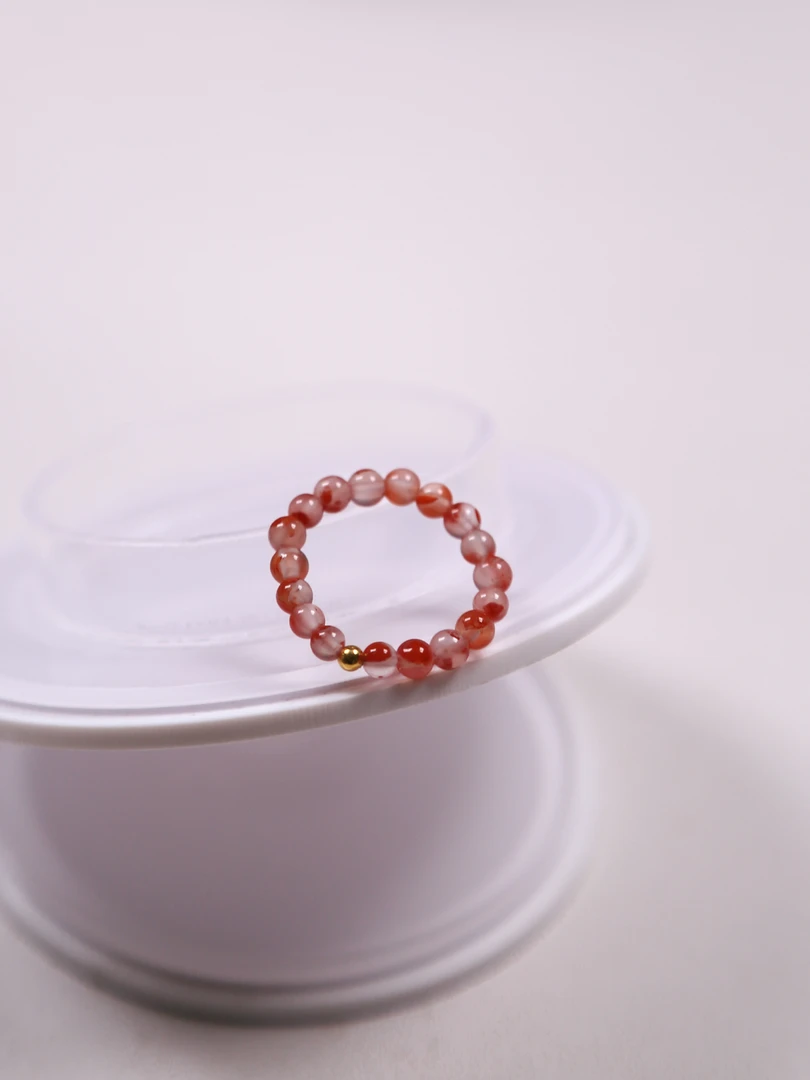 锦鲤冰飘南红 戒指（卡3-4M）