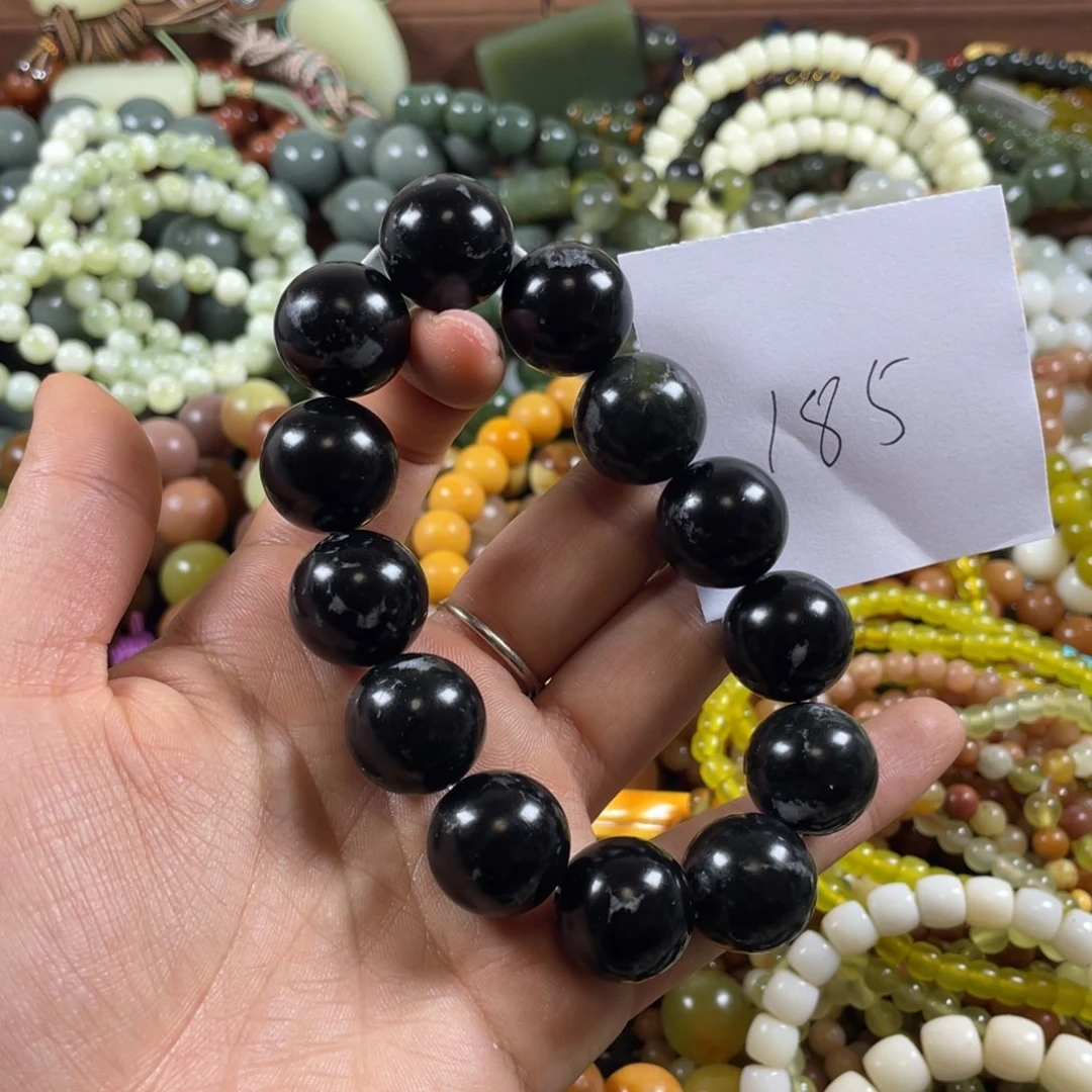 未镶嵌蛇纹石玉手链